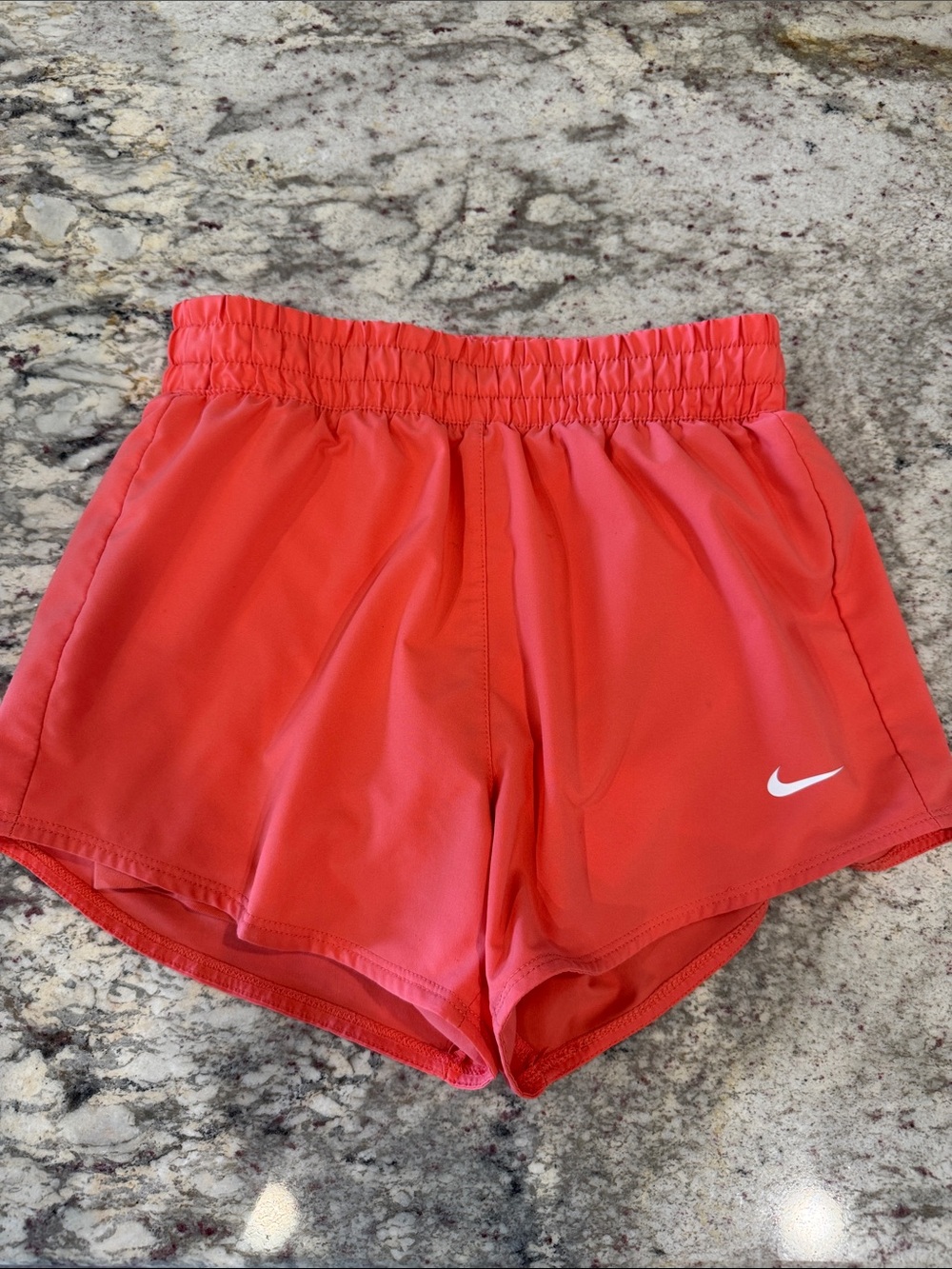 Nike Girl’s Coral-Red Athletic Shorts